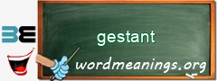 WordMeaning blackboard for gestant